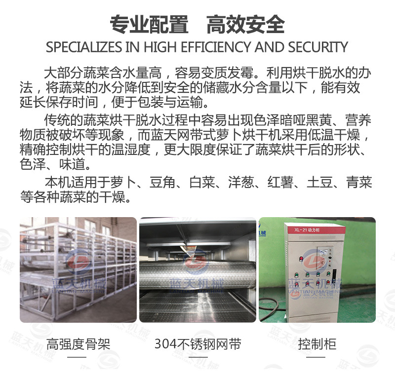 蘿卜烘干機專業配置