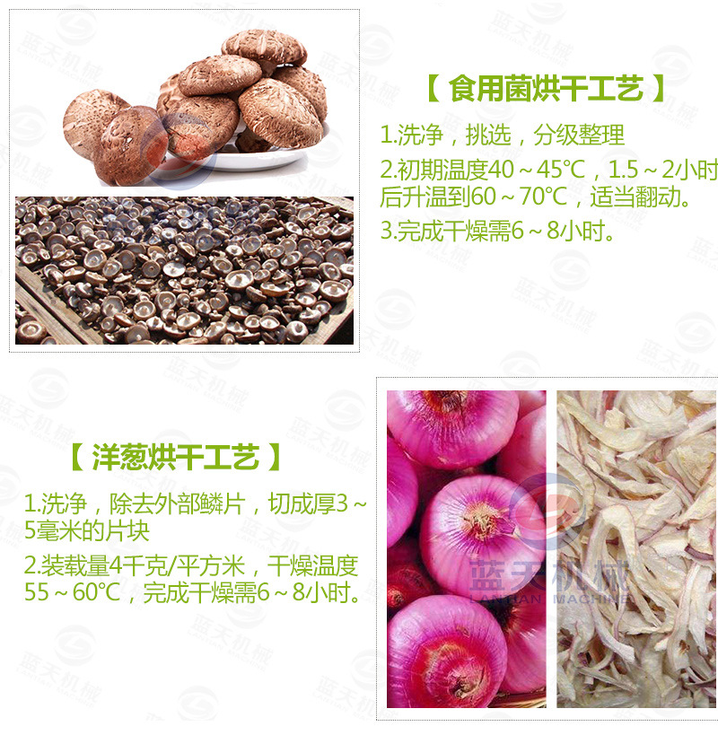 蘿卜烘干機常見蔬菜干燥工藝